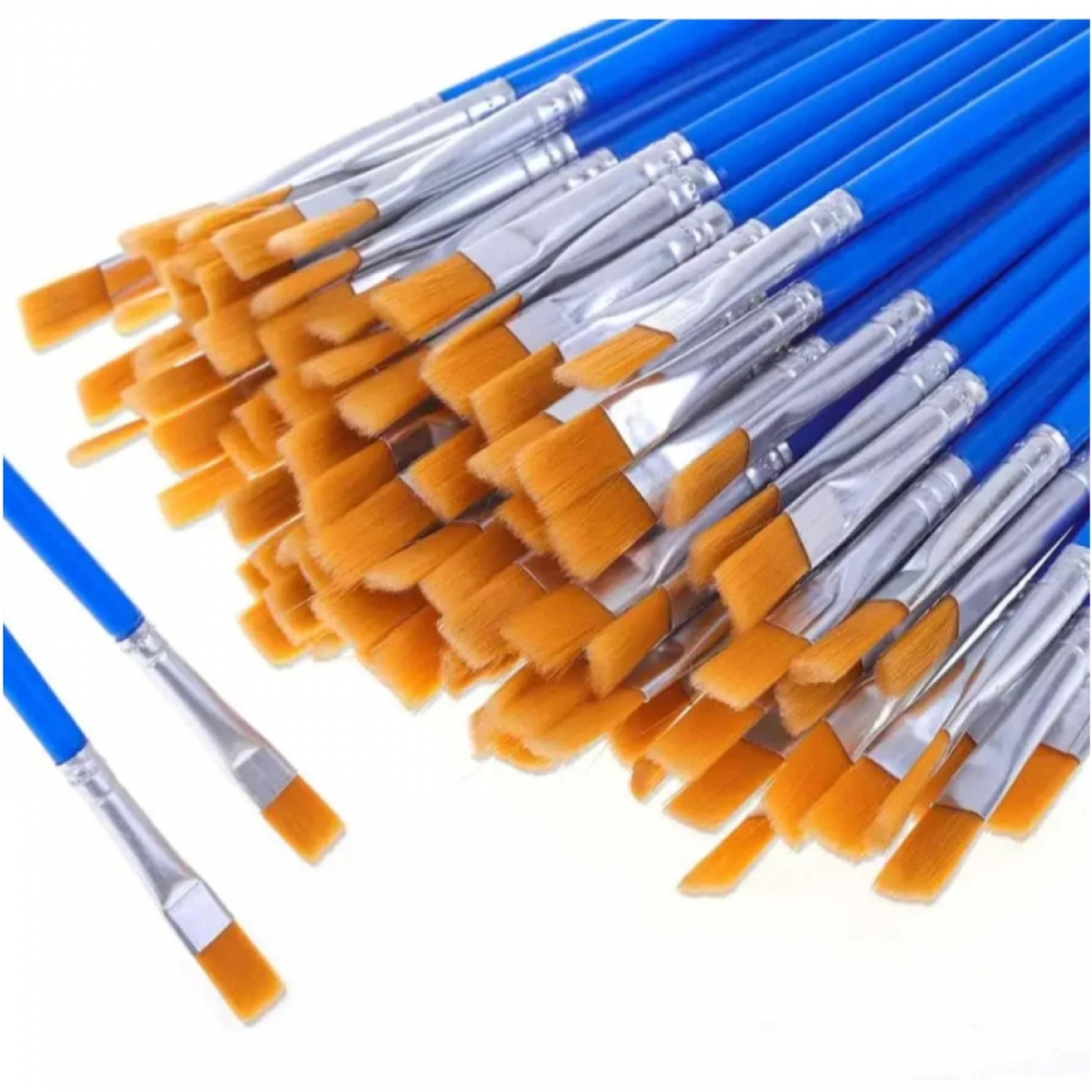 Kit 6 Conjunto De Pincéis Para Pintura Artistica Acrílicos