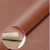 Reparo Para Couro Marrom Ranhura Sintético Auto Adesivo 20Cmx30Cm