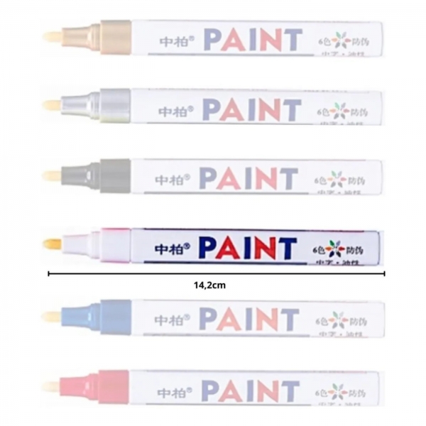 Caneta Branca Pintura Reparadora Tira Riscos Carro Moto