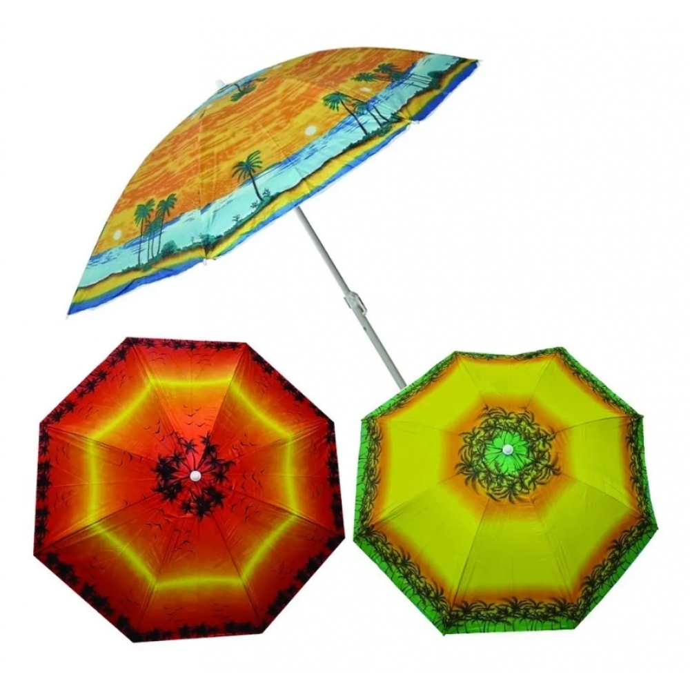 Guarda Sol Praia Verão Pesca Estampas Sortidas 1,90 x 1,80