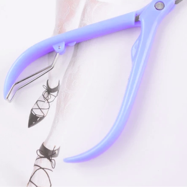 Kit De Manicure Pedicure Profissional Cortador De Unha Empurrador de Cutícula Lixa Pinça 4 Peças