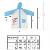 Capa De Chuva Infantil Reforçada Tamanho 8 Impermeável Menina Menino Escolar