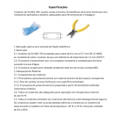 kit 50X Conector Linear De Emenda 101e Geleado Bargoa