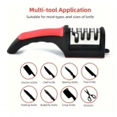 kit Espremedor Amassador Triturador De Alho e Amolador Faca Afiador Profissional com cabo 3 EM 1