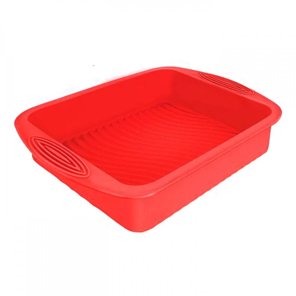 Forma De Bolo De Silicone Vermelha