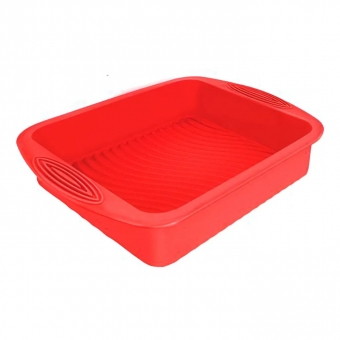 Forma De Bolo De Silicone Vermelha
