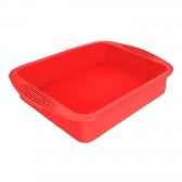 Forma De Bolo De Silicone Vermelha