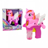 Pistola De Bolha Sabão Formato De Unicórnio Sortido Dorém