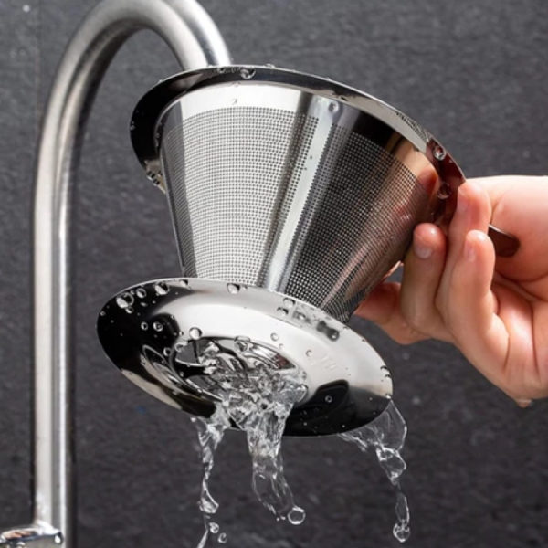 Filtro De Café 103 Inox - Coador de Café Grande Sem Uso De Papel