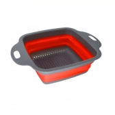 Escorredor Multiuso Retrátil Dobrável Quadrado Para Macarrão Frutas Salada Legumes