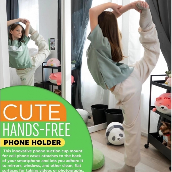 Suporte De Silicone Com Ventosa Para Capinha Celular sucção premium