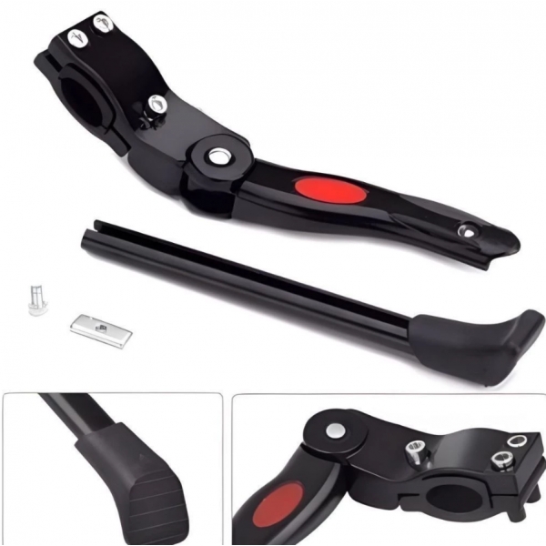 Descanso Lateral Pezinho Alumínio De Descanso Para Bike Bicicleta Regulavel Emborrachado Com Apoio Aluminio Mtb Speed