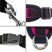 Coleira Peitoral Para Cachorro Gato Colete Refletivo Guia - Rosa M