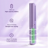 2 em 1 Escova De Alisamento Capilar Alisador De Cabelo Aquecido Recarregável Mini Pente Portátil