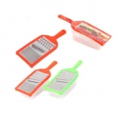 Ralador Inox 3 em 1 com pote Descascador Cortador Fatiador de Legumes e Vegetais