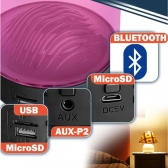 Caixa De Som Luminária Bluetooth Led Portátil