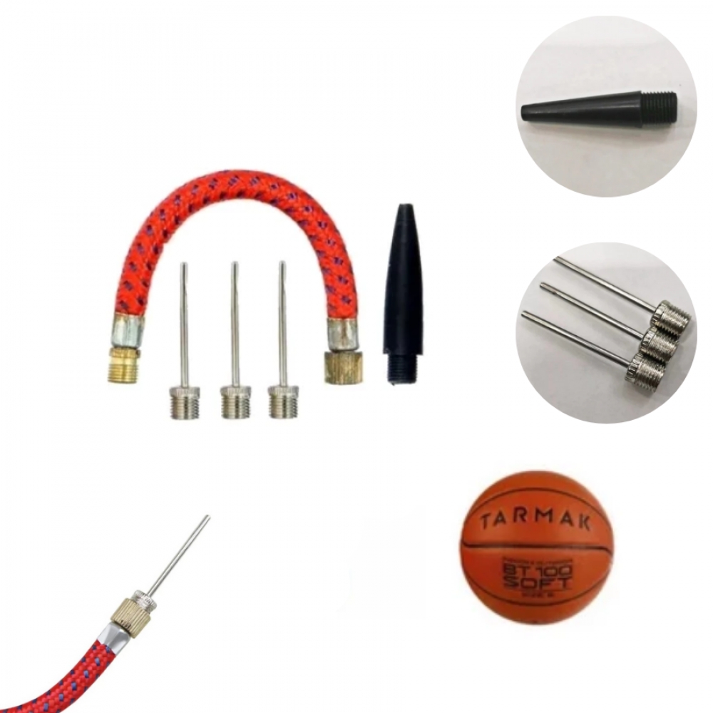 Kit de Bicos Para Bomba de Ar 5 Peças, Jogo de Bico Para Encher Bolas Balões