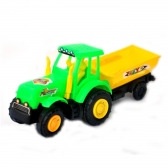 Trator De Plástico Resistente Design Realista Brinquedo