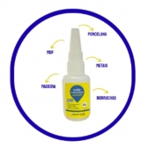 Cola Instantânea 20g /Fibra e Pedrarias Bico Fino / Fácil Aplicação / Super Forte