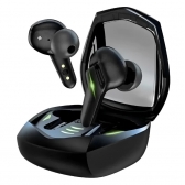 Fone de Ouvido Sem Fio Kaidi 776 Gamer Preto Bluetooth Academia Treino Led