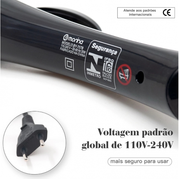 MODELADOR DE CACHOS BABY LISS ELETRICO AQUECIMENTO RAPIDO