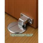 Trava Porta Magnético Inox Prendedor Fixador Segurador Imã