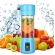 Mini Liquidificador Portátil Recarregável Com 6 Lâminas 380ML Cabo USB