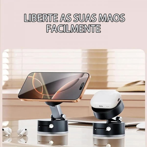 Suporte Magnético Dobrável Celular Giratório Magnética