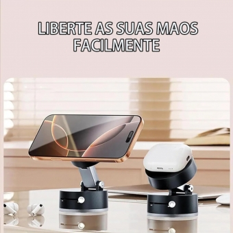 Suporte Magnético Dobrável Celular Giratório Magnética