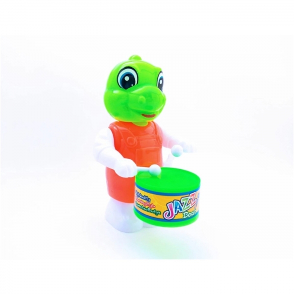 Brinquedo Animais Dino Papagaio Toca Tambor Infantil