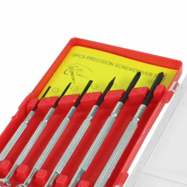 Jogo Mini Chave De Fenda E Fenda Cruzada - Precisão 6 Peças