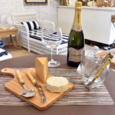 Tábua De Corte De Madeira 37x15cm Multiuso Tábua De Cozinha Para Cortar Alimentos Queijos e petiscos